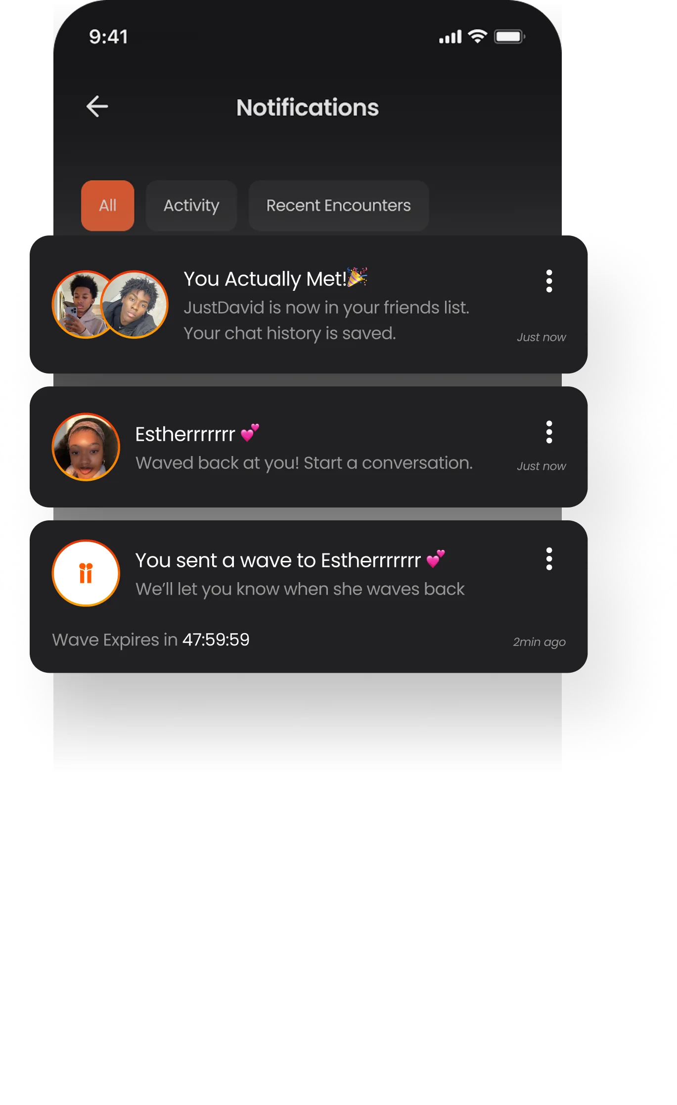 Wave system controlling who can start a conversation